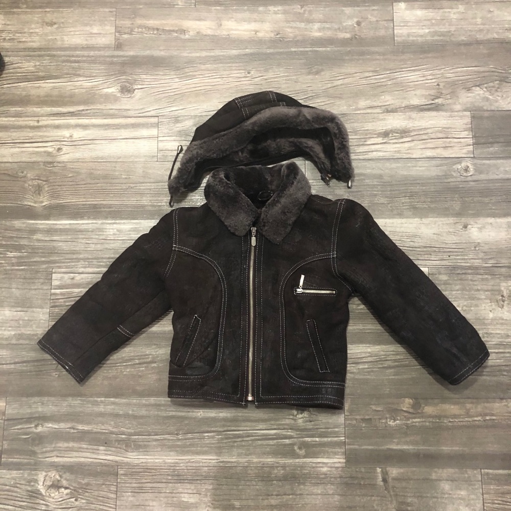 ❄️SALE!❄️ Shearling winter kids jackets with fur